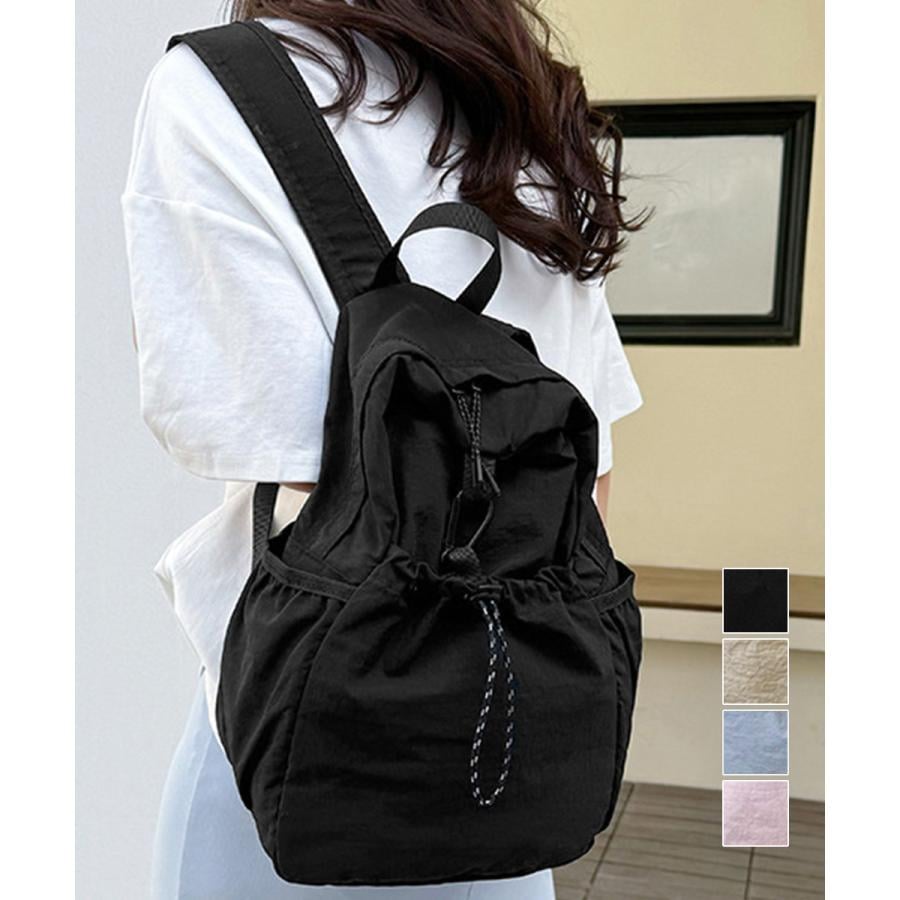 ドロストポケットリュック 軽量デイパック【ゆうパケット】