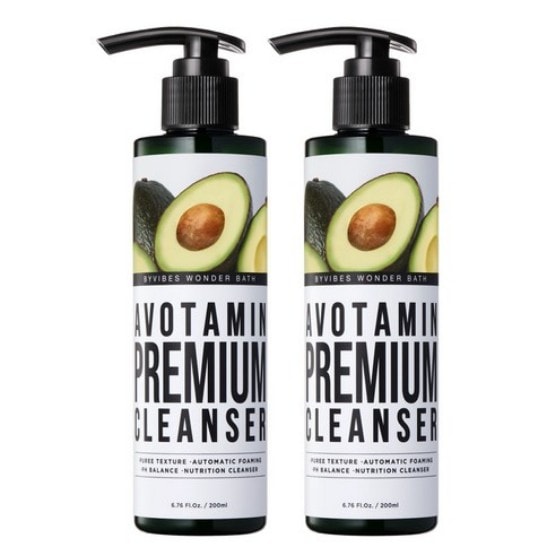 プレミアム ベジトックス アボタミン クレンザー 200ml x 2個 (鎮静/弾力/保湿/栄養供給/活力/しわ防止)