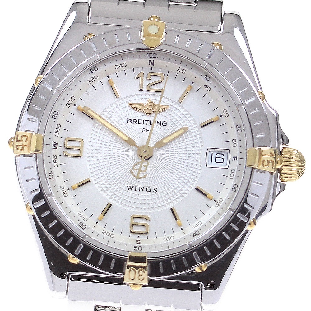 ブライトリング BREITLING B10050 ウイングス デイト 自動巻き メンズ _848458【中古】