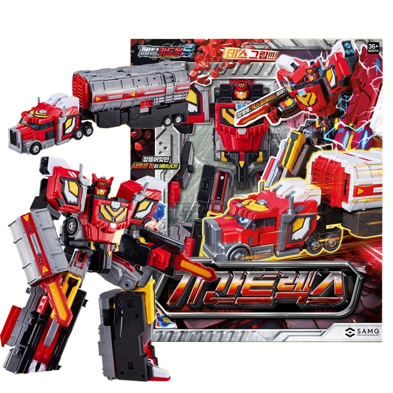 メタルカードボットS期間トレックス車変身ロボットトラックおもちゃ