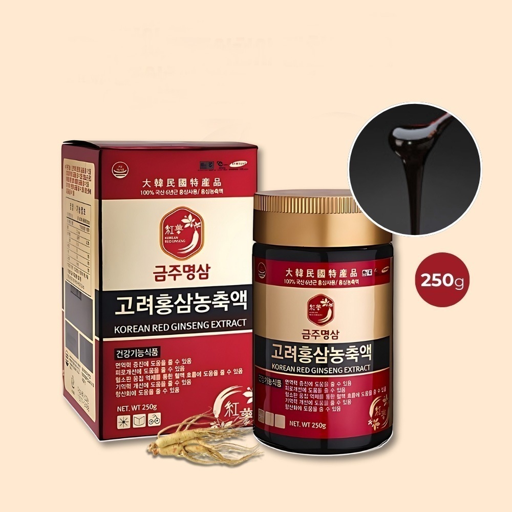 【正規品】韓国高麗紅参 濃縮液 サプリ250g 高麗紅参エキス 100% 韓国6年根