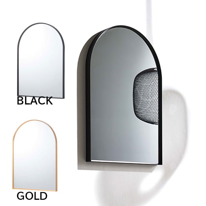 ウォールミラー アーチ形 45x65 　壁掛け鏡　北欧風家具 エッセンス