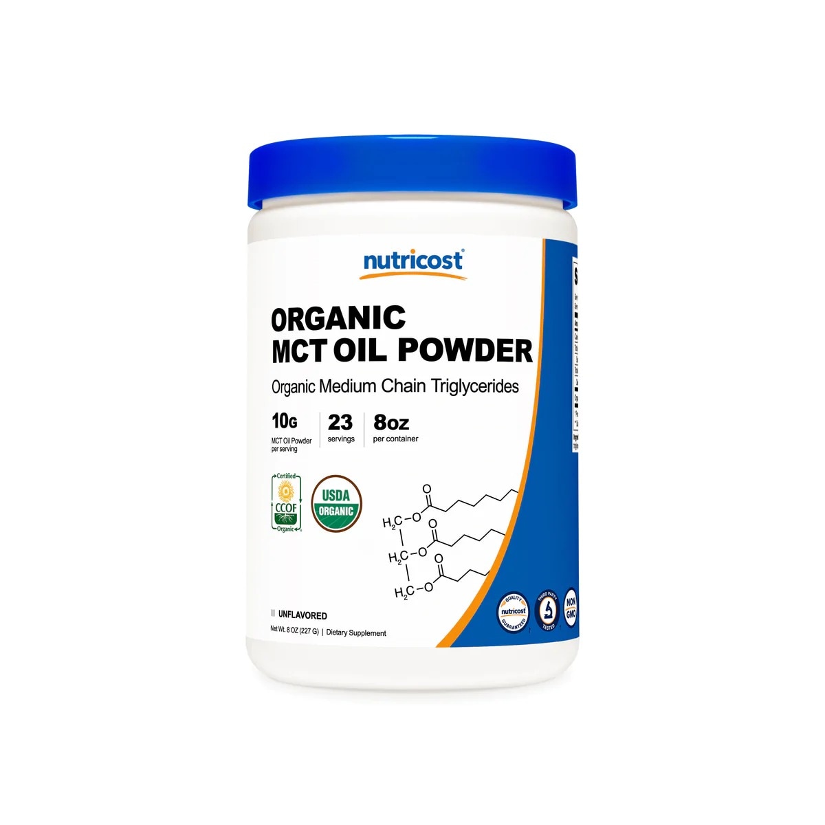 [USA] Nutricost ニュートリコスト MCT Oil Powder 無味 (Organic) (0.5 LB)