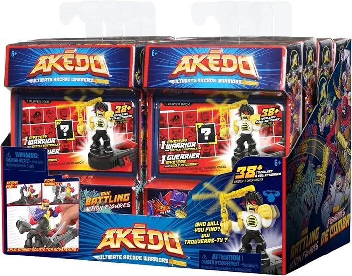 ハシートップイン AKEDO S1日本正規品シングルパック ディスプレイボックス 8個入りセットULTIMATE ARCADE WARRIORS(マルチカラー)