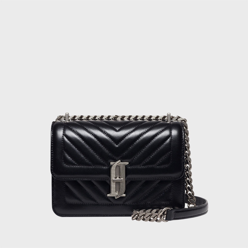 ジュスティーナジョエルキルティングサムチェーンショルダーバッグ (JHNCHA0BS700BK010)