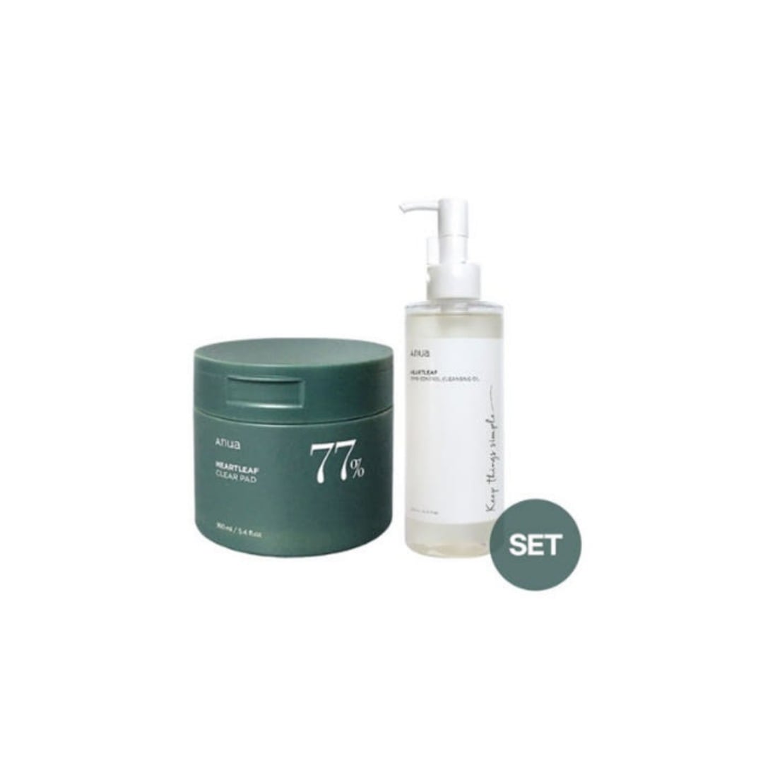 ドクダミポアコントロールクレンジングオイル 200ml+ ドクダミ77%クリアパッド70枚/敏感肌ケア/トラブル性肌ケア