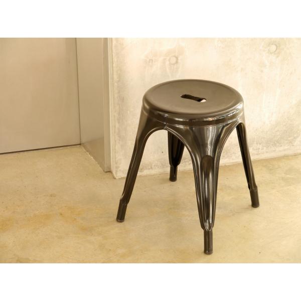 スツール チェア 椅子 おしゃれ インダストリアル ヴィンテージ いす イス ガレージ スチール 完成品 座面高さ44cm b