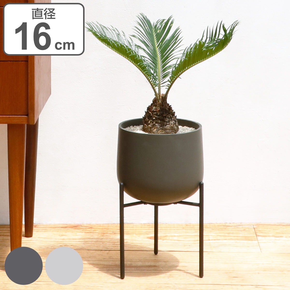 KINTO キントー プラントポット 211_ 160mm プランター 直径16cm 植木鉢 プラントポット 植物用ポット 鉢スタンド 花器 鉢カバー ポット 脚 台 丸 植木鉢カバー 植物 5,676円