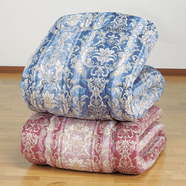 東レ 羽毛タッチ 掛け布団 シングル2色組 ピンク+ブルー 抗菌防臭 洗える 掛布団 セベリス ft 軽量 オーナメント柄 国産 布団 寝具 日本製