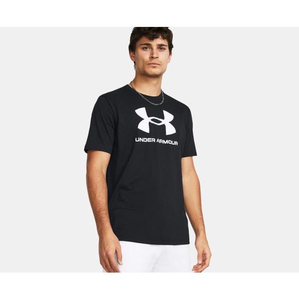 1382911 - 001 ブラック 男性 UA スポーツスタイル ロゴ 半袖 ビッグロゴ ルーズフィット 半袖Tシャツ