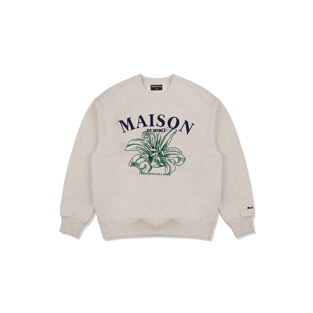 ファビュラスアーカイブユニセックスレリスエンボディエンブロイダリースウェットシャツオートマイルグリーン (FCC3TS478M)