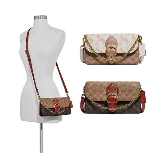 BEAT CROSSBODY CLUTCH IN SIGNATURE CAVAS C0831