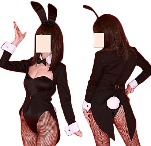 コスプレ衣装 バニーガール用燕尾ジャケット黒ハロウィーン仮装 ディズニー