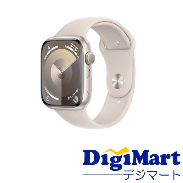 Apple Watch Series 9 GPSモデル 45mm MR973LW/A [スターライトスポーツバンド M/L]【輸入品】