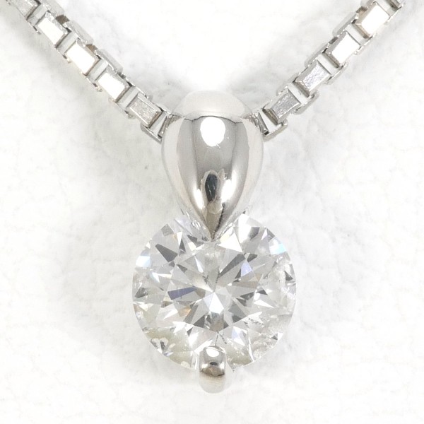 PT900 プラチナ PT850 ネックレス ダイヤ 0.226 鑑定書 ジュエリー 中古