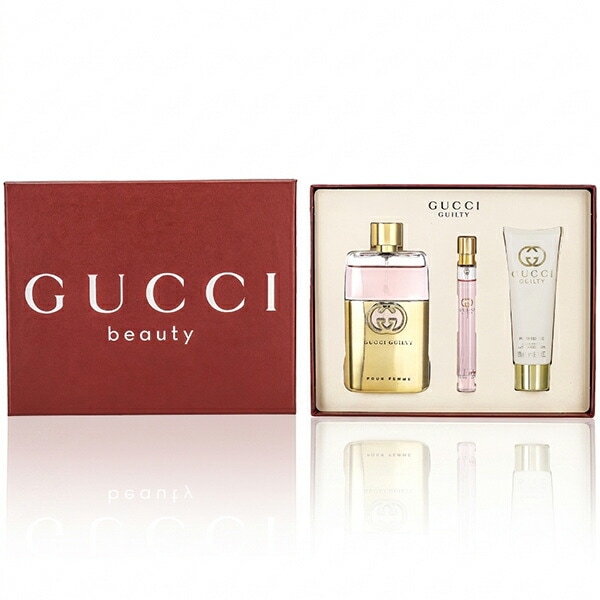 グッチ ギルティ プールファム コフレセット EDP90ml＋EDP10ml+ボディローション50ml[7108] 宅配無料