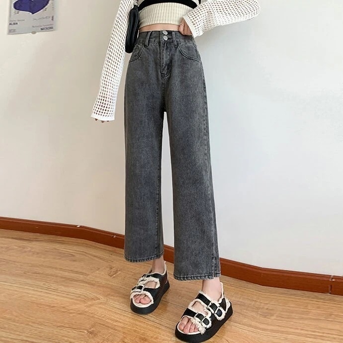 ボトムス パンツ デニムパンツ ロング丈 9分丈 ストレート ワイド デニム ブルーデニム かわいい 大人可愛い きれいめ シンプル カジュアル 大人 おしゃれ かっこいい 大人女子 こなれ感 ラフ