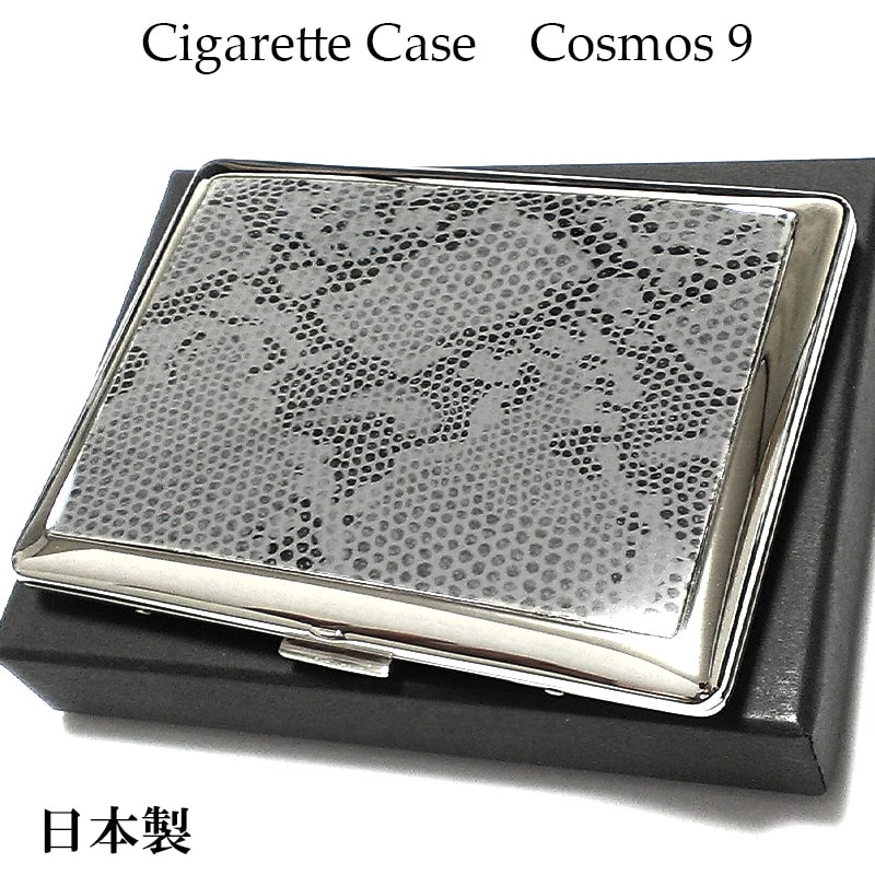 シガレットケース ロング タバコケース コスモス 薄型 ゴールド シガレットケース ロング タバコケース コスモス 薄型 ゴールド