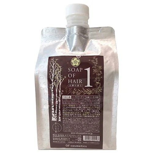 [国内正規品] オブ・コスメティックス ソープオブヘア 1 1000ml(リフィル） Of cosmetics ハイダメージ くせ毛 硬毛 天然成分 ヘマチン ケラチン コラーゲン マトリックス 10,358円