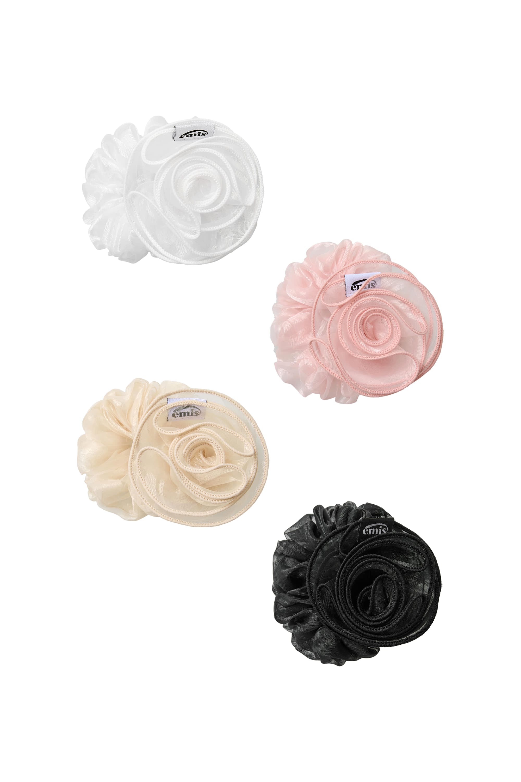 【EMIS】 ORGANZA CORSAGE SCRUNCHIE : 4COLORS