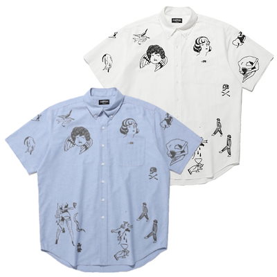 NICE GHOST CLUB ビッグハーフシャツ NICE GHOST CLUB ビッグハーフシャツ