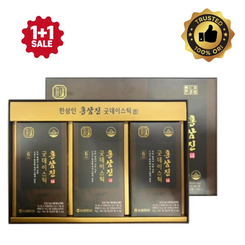 ハンサムホンサムジングッドデイスティック30p300ml2個(【健康ギフト】6年根紅参スティック 60本セット＋ギフトバッグ付き／1日1本簡単健康習慣)