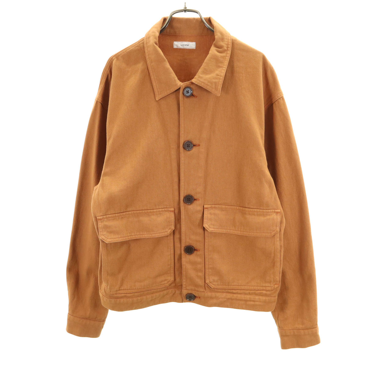 日本製 ガーメントダイ カバーオール M ブラウン メンズ 古着