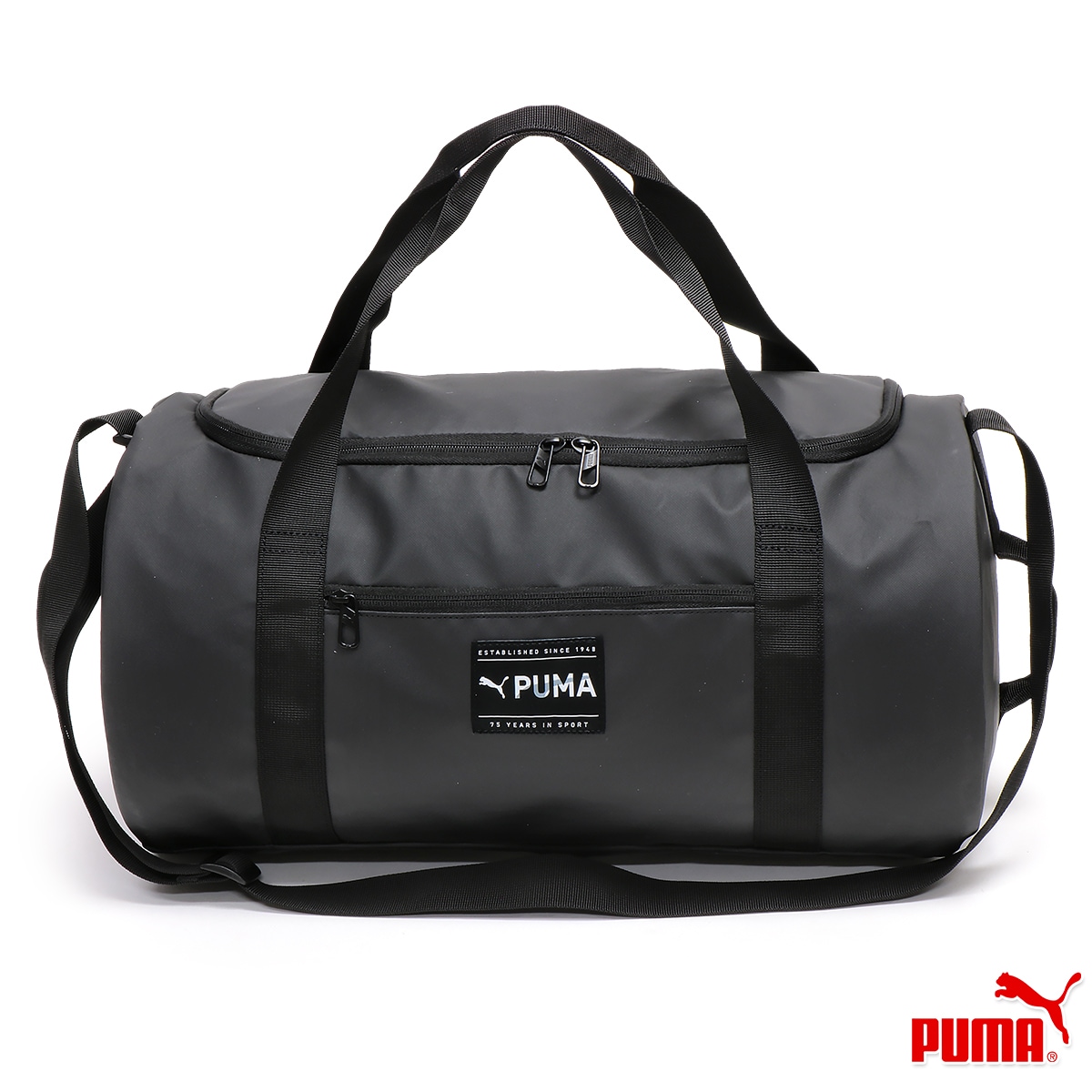 フィット ダッフル メンズ/レディース/中学生/高校生/大学生 ドラムバッグ/ボストンバッグ ブラック 079624