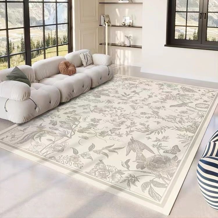 カーペット 北欧風 フラワー じゅうたん ラグ 絨毯 モダン ラグマット モダン 敷物 花柄 豪華 おしゃれ フロアマット 抗菌防臭