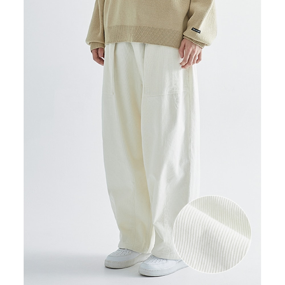 MINIMALPROJECT パティグバルーン コーデュロイパンツ MPT110 [IVORY]