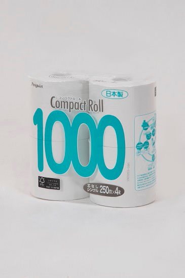 他サイト： エリア限定送料無料コンパクトロール250ｍ4ロールシングル　8パックセットの商品画像