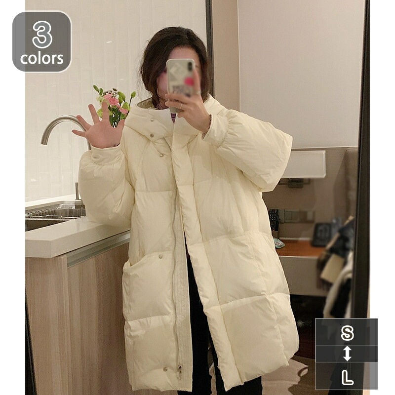 1000円OFFクーポン レディース ダウンジャケット 冬コート ロングコート フード付き 大きいサイズ 女性 厚手 防風 防寒 体型カバー ダウンコート レディース 登山 おしゃれ 可愛い ファスナ