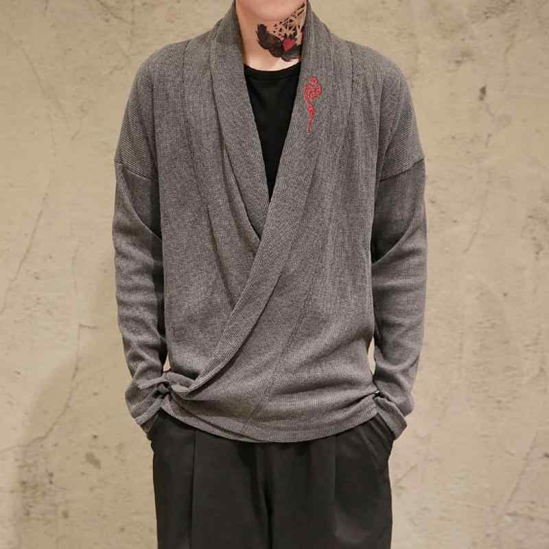 メンズ ファッション 服 男性用 オシャレ シンプル 大人 かっこいい 大きいサイズ ストリート 紳士服 ファッション レトロ ニット セーター カーディガン ホーム ウェア 服 衣 ジャケット