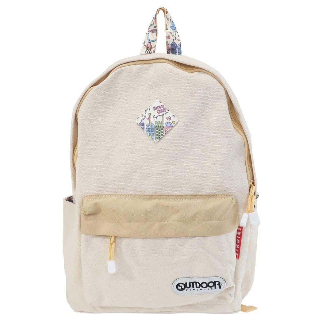 SWIMMER スイマー x OUTDOOR リュック デイパック M GIRLS柄 生成 アウトド