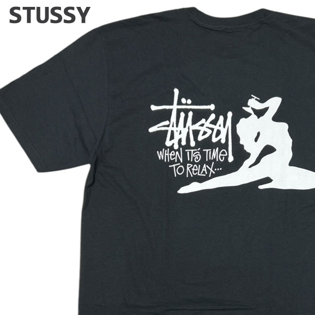 ステューシー STUSSY RELAX TEE Tシャツ スケート ストリート エイトボール ストックロゴ 200-009486-051