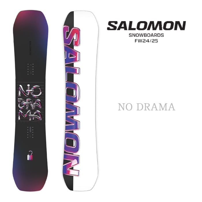 新品未使用 24-25 SALOMON BOARD NO DRAMA 143cm安心保証 即日発送 土日祝発送OK 121