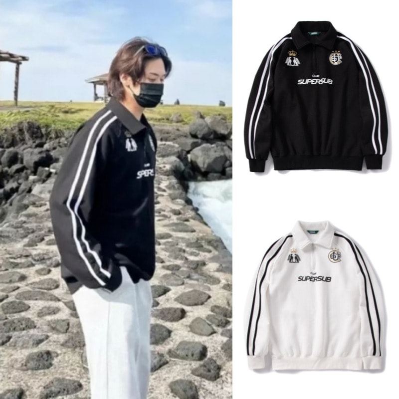 【Stray Kids リノ着用】クラブレプリカスウェットシャツ起毛韓国正規品 アイドル レディース メンズ 冬 春 大きいサイズ オーバーサイズ