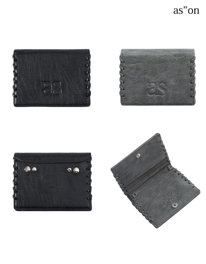 韓国限定 韓国人気トレンド SNS流行 ファッションアクセサリー Brynn Chain Wallet (2カラー) - Black/Charcoal
