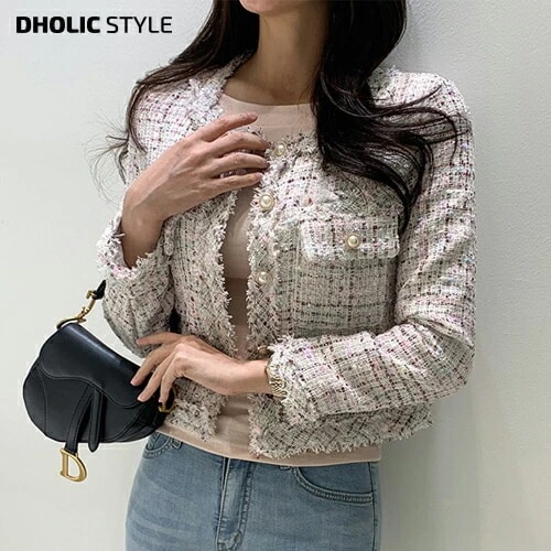 フリンジツイードジャケット・p139560