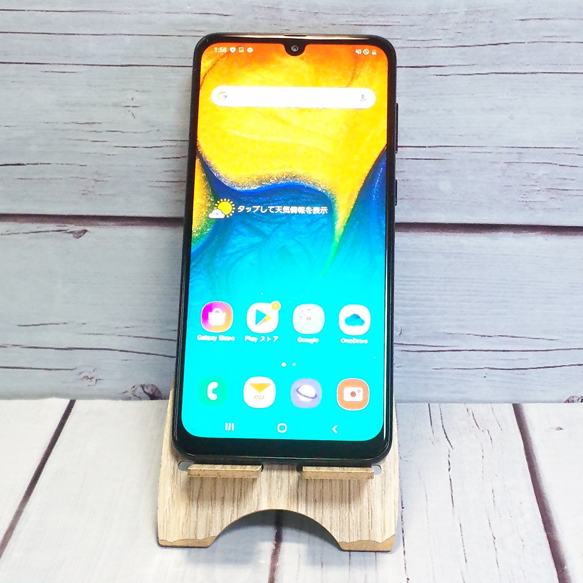 【送料無料】au Galaxy A30 SCV43 ブラック 本体 白ロム SIMロック解除済み SIMフリー 038989