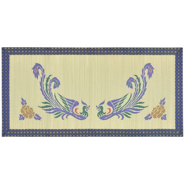 国産い草 御前ござ/ラグマット 鳳凰 ほうおう 約幅88奥行180cm 日本製 不織布袋付き リビング