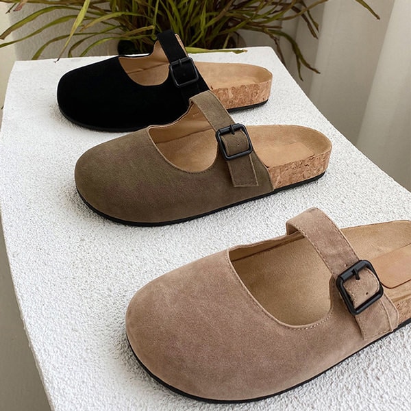 サンダル コンフォートサンダル フラット オブリークトゥ 黒 ブラック カーキー ベージュ