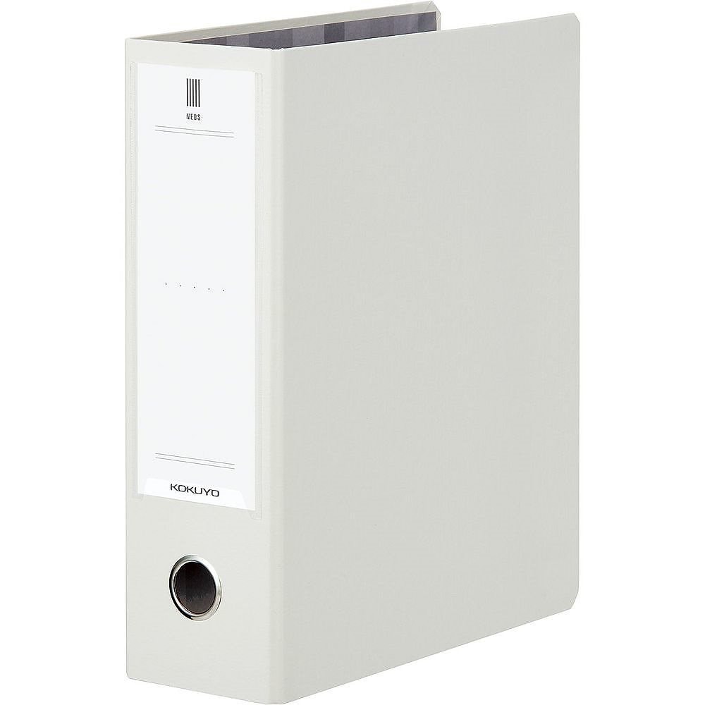 （まとめ買い）チューブファイル NEOS A4 80mm 2穴 オフホワイト フ-NE680W [x3]