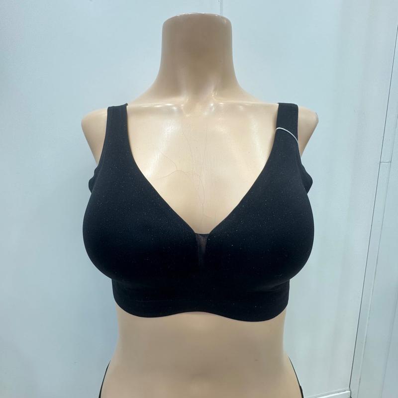 パール生地シームレスフュージングブラ BR6842BK