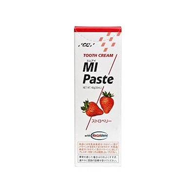 他サイト： GC MIペースト ストロベリー 40g メール便 ハミガキ剤 ハミガキペースト 矯正中にも 歯の再石灰化 大量購入割引あり いちご おいしいの商品画像