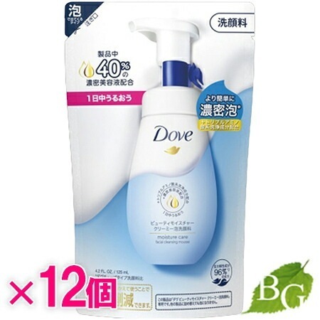 【送料無料】ダヴ Dove ビューティモイスチャー クリーミー泡洗顔料 詰替 125ml12個セット