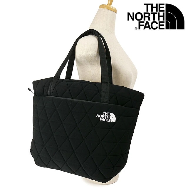ジオフェイストート [NM32352-K] メンズレディース TNF アウトドア 鞄 トートバッグ キルティング ブラック