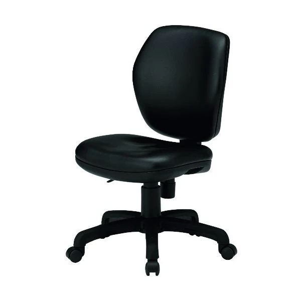 日置電機 FST77LBK オフィスチェア FST-77L ブラック (レザー) メーカー直送