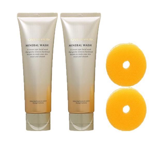 【セット】 ミネラルウォッシュ (専用泡立てスポンジ付) 125g 2個セット