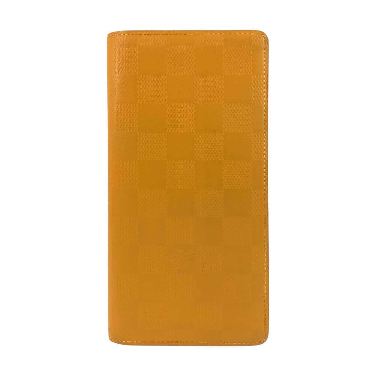 美品 ダミエ アンフィニ ポルトフォイユ ブラザ ソラール イエロー シルバー金具 レザー N63146 長財布 ロングウォレット メンズ 504189 20,002円